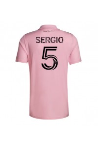 Fotbalové Dres Inter Miami Sergio Busquets #5 Domácí Oblečení 2023-24 Krátký Rukáv